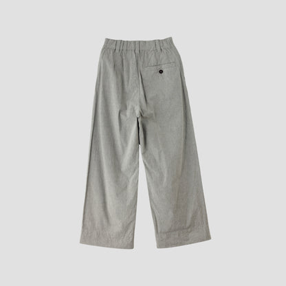 OVERDYE MELANGE COTTON LINEN TROUSERS