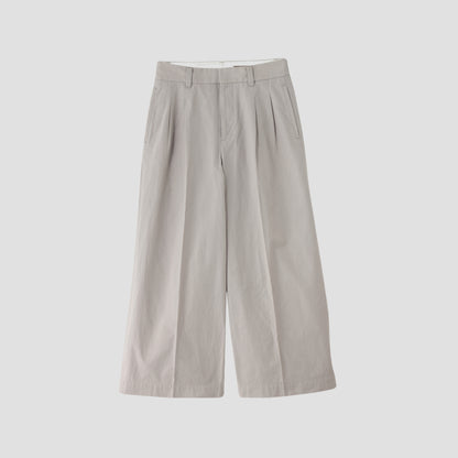 COTTON OXFORD TROUSERS