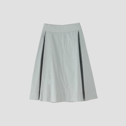 COTTON RAMIE CHAMBRAY SKIRT