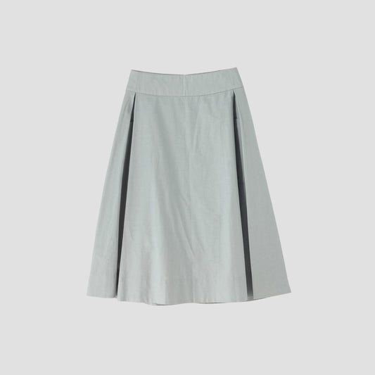COTTON RAMIE CHAMBRAY SKIRT