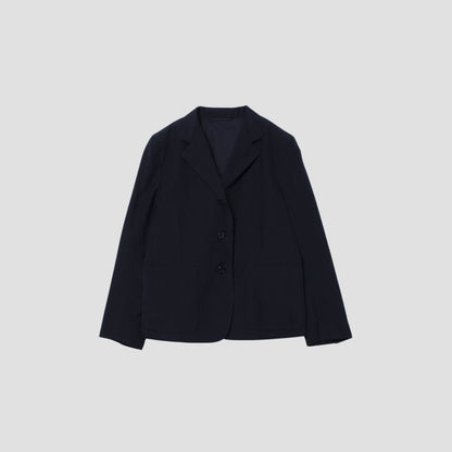 WOOL LINEN POPLIN JACKET