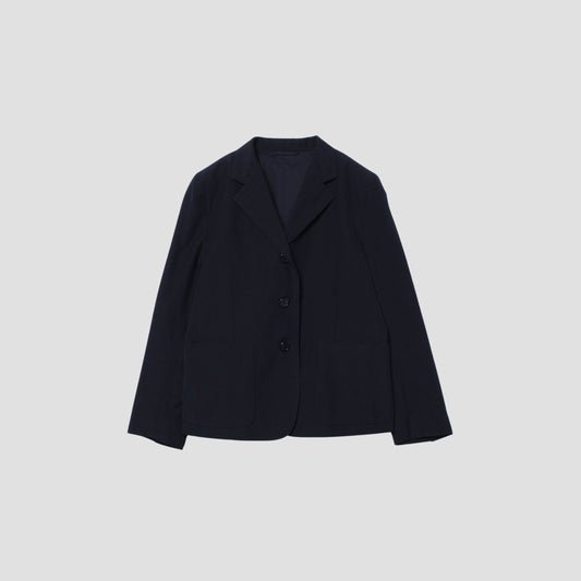 WOOL LINEN POPLIN JACKET