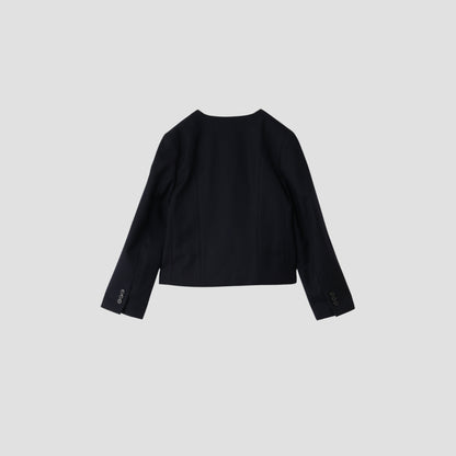 WASHED WOOL SERGE JACKET