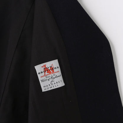 WASHED WOOL SERGE JACKET