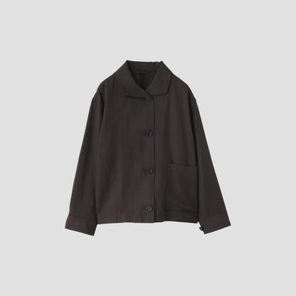 WOOL LINEN HOPSACK JACKET