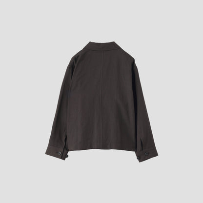 WOOL LINEN HOPSACK JACKET