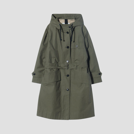 PROOFED PLAINWEAVE COTTON COAT