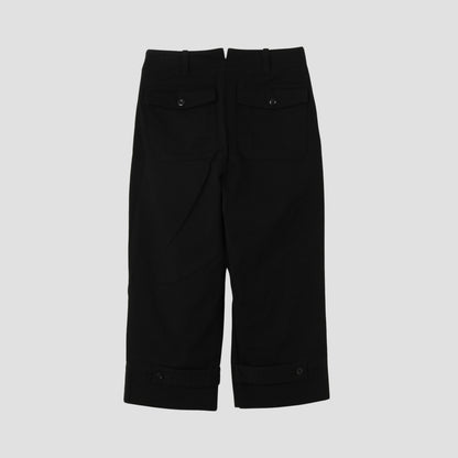 SOFT COTTON TWILL TROUSERS