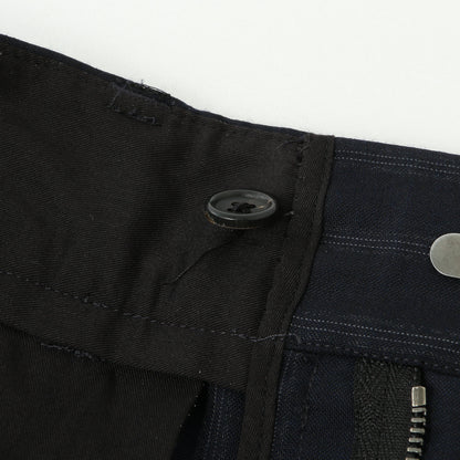 WIDE STRIPE WOOL TROUSERS