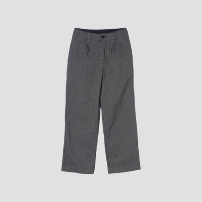 WORKWEAR STRIPE COTTON LINEN TROUSERS