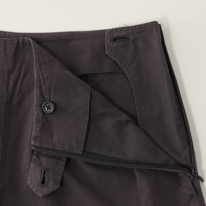 WASHED YARN DYE POPLIN TROUSERS