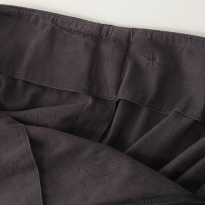 WASHED YARN DYE POPLIN TROUSERS