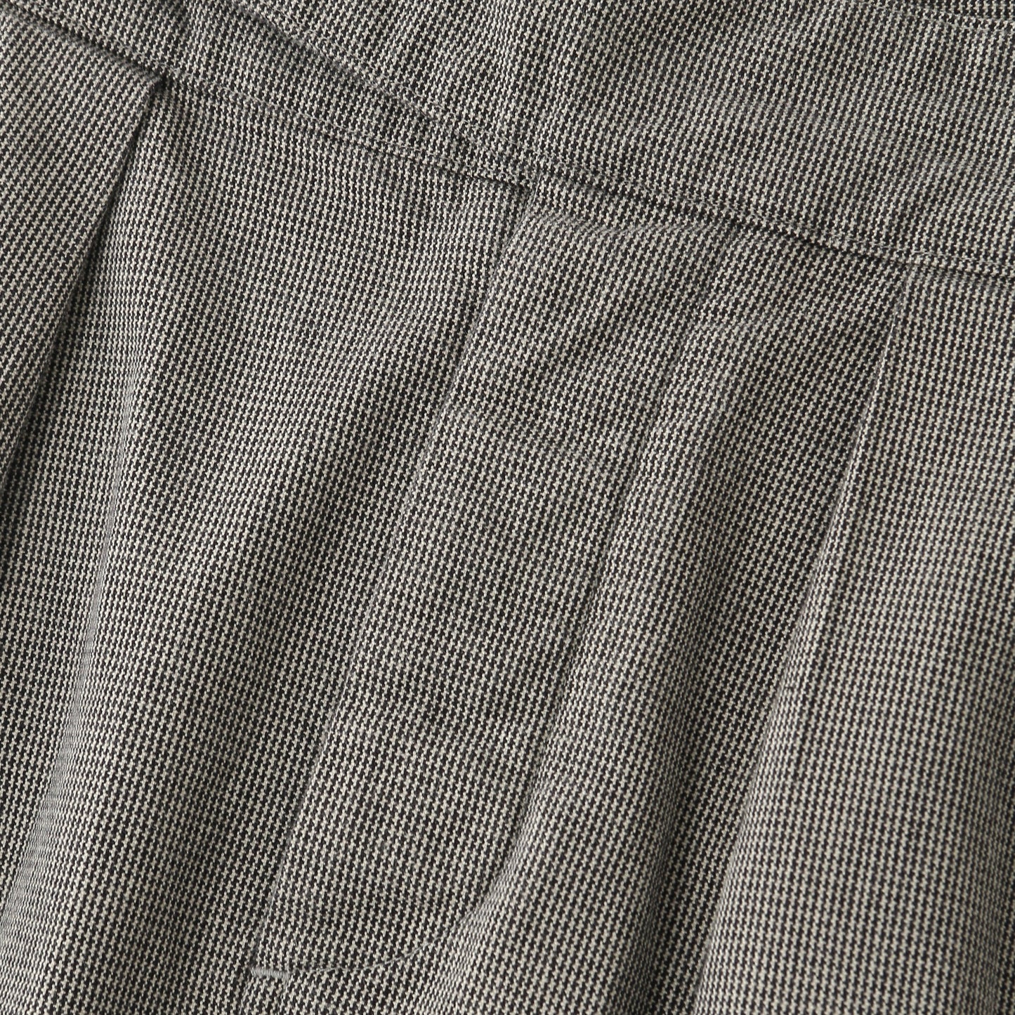 CHEF CHECK COTTON WOOL SKIRT