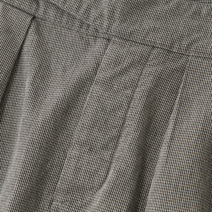 CHEF CHECK COTTON WOOL SKIRT