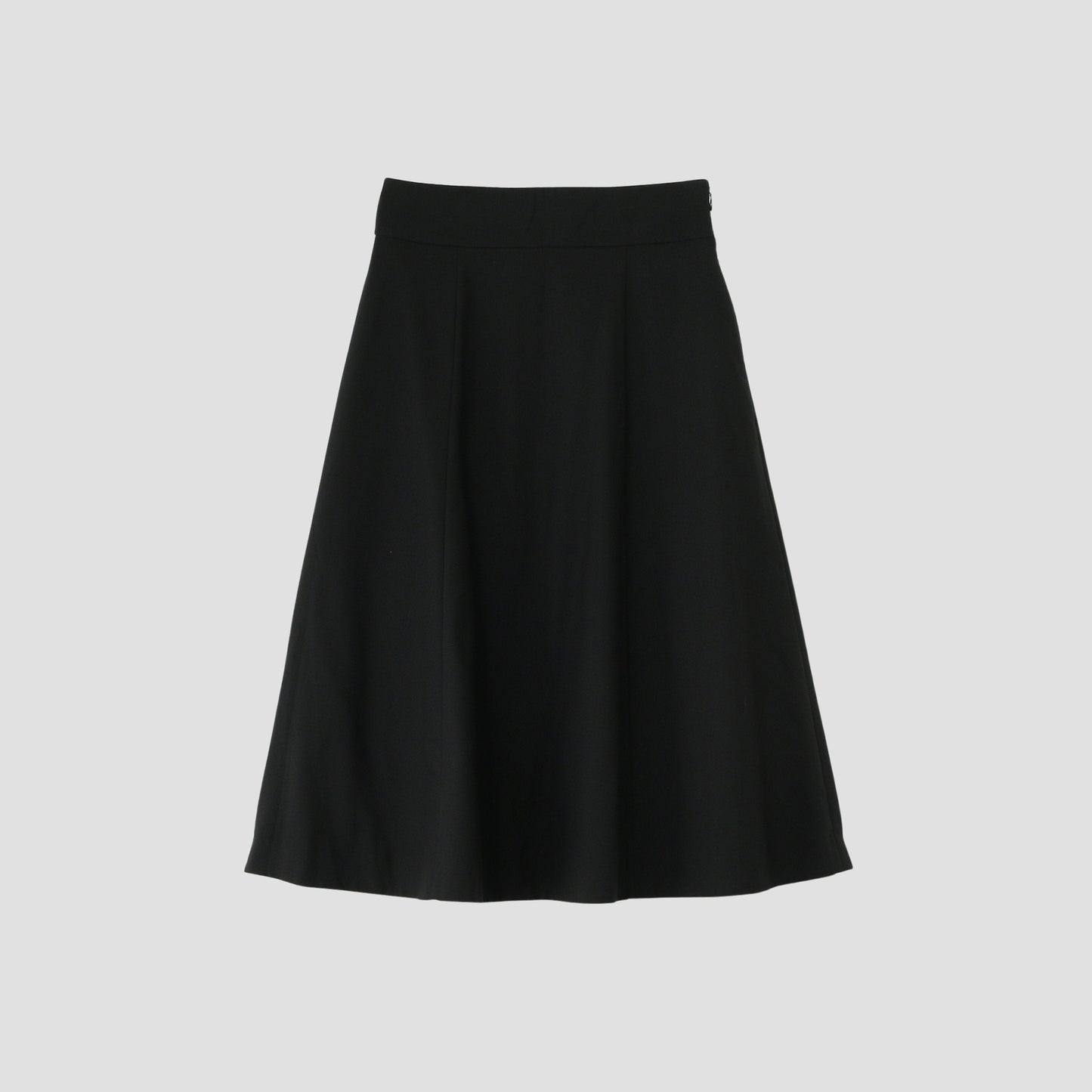 FINE WOOL POPLIN SKIRT