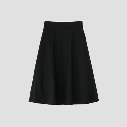 FINE WOOL POPLIN SKIRT