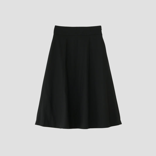 FINE WOOL POPLIN SKIRT