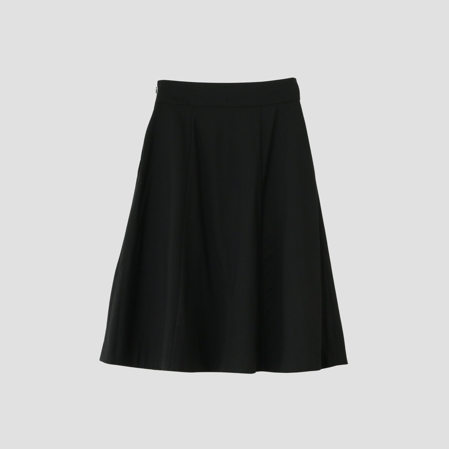 FINE WOOL POPLIN SKIRT