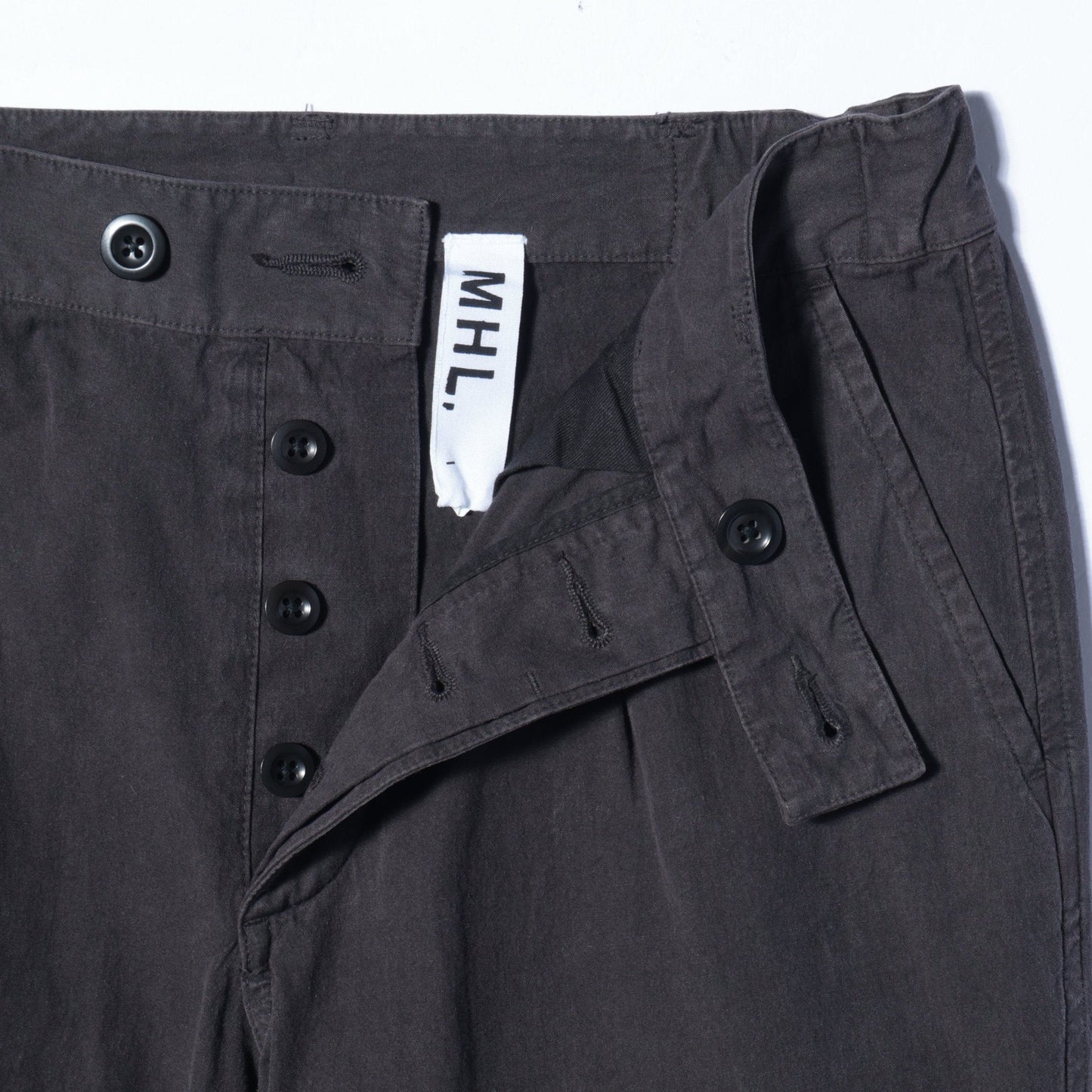 GARMENT DYE VINTAGE POPLIN TROUSERS