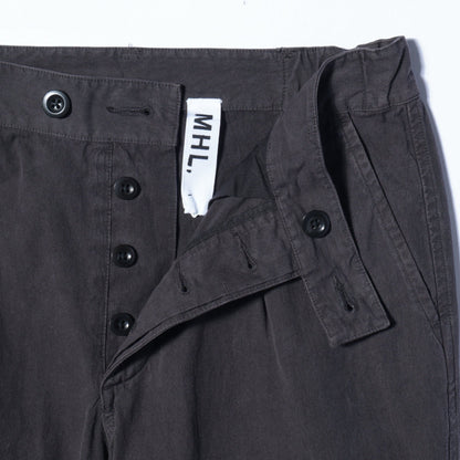GARMENT DYE VINTAGE POPLIN TROUSERS