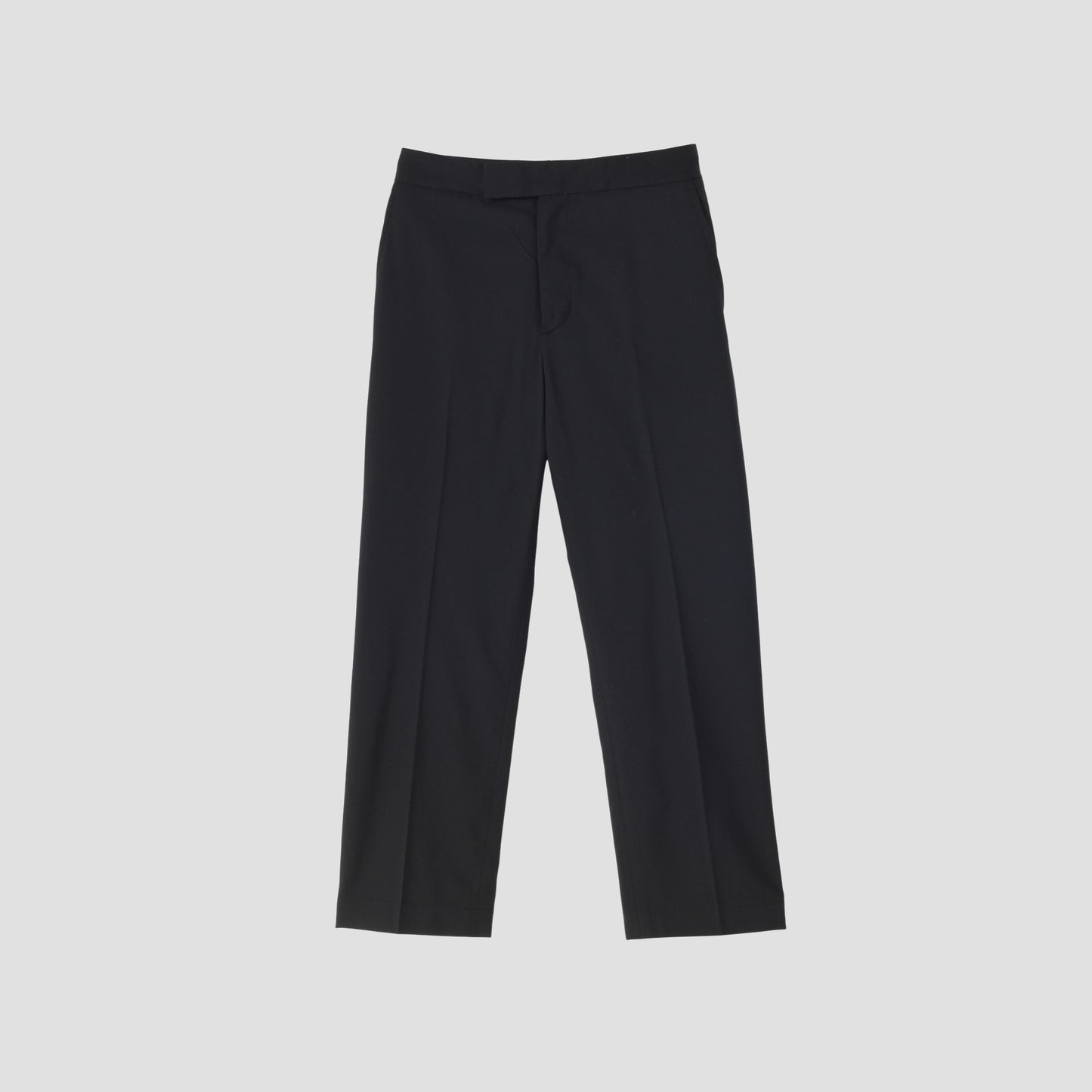 FINE WOOL POPLIN TROUSERS