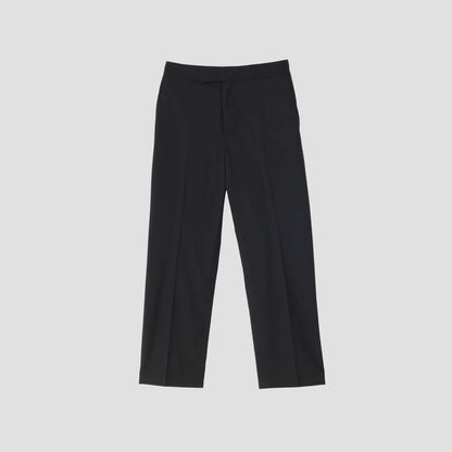 FINE WOOL POPLIN TROUSERS
