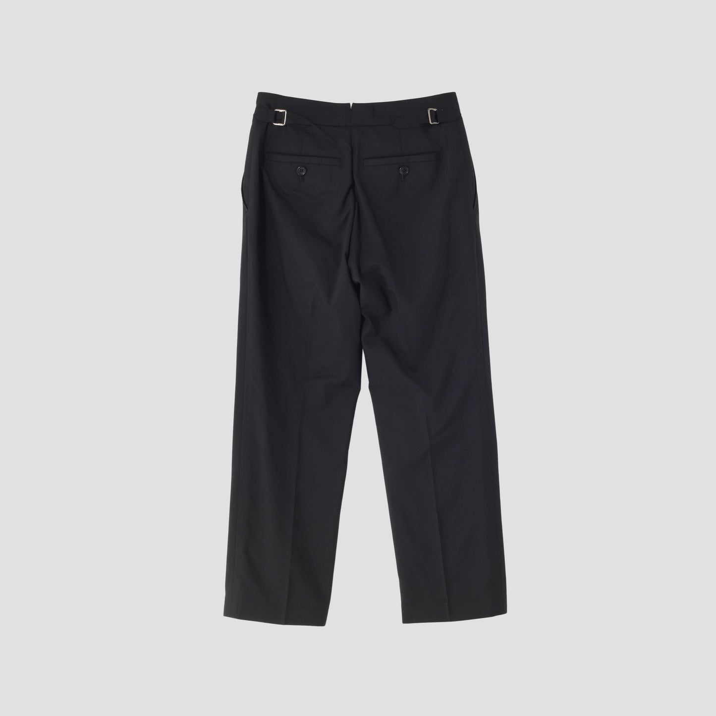 FINE WOOL POPLIN TROUSERS