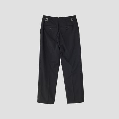 FINE WOOL POPLIN TROUSERS