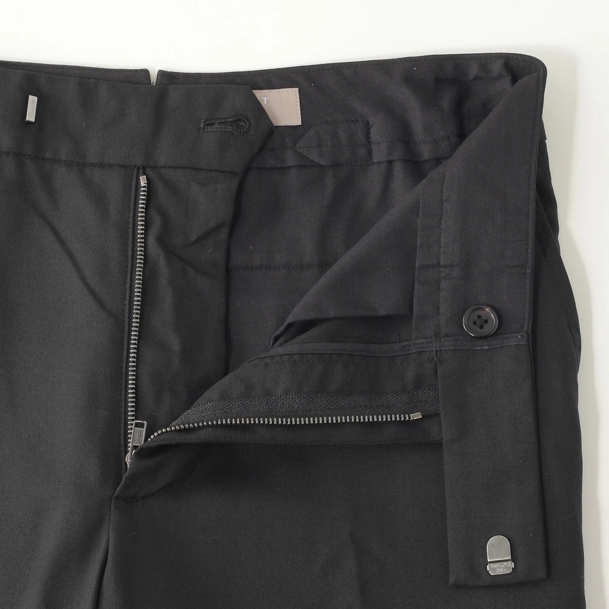 FINE WOOL POPLIN TROUSERS