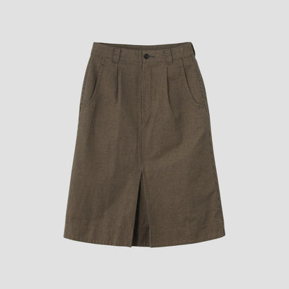 WORKWEAR COTTON LINEN SKIRT