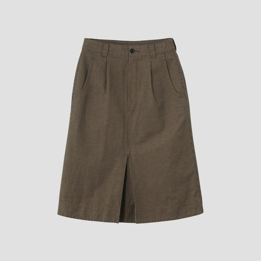 WORKWEAR COTTON LINEN SKIRT