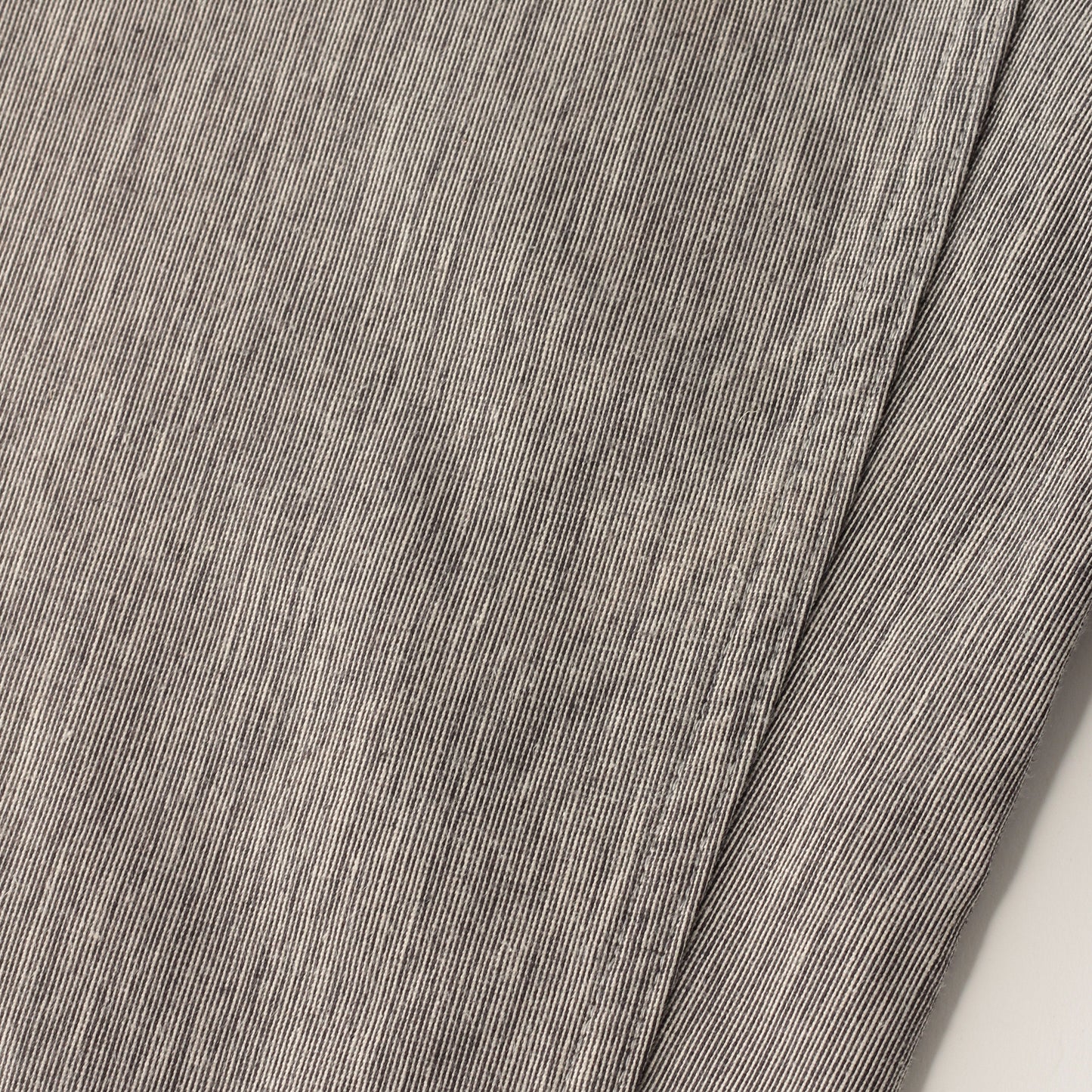 IRREGULAR END ON END COTTON LINEN TROUSERS