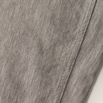 IRREGULAR END ON END COTTON LINEN TROUSERS