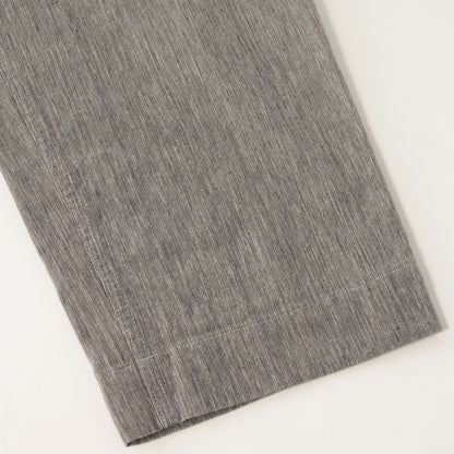 IRREGULAR END ON END COTTON LINEN TROUSERS