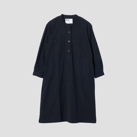 WOOL COTTON TWILL DRESS