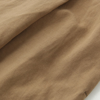 COTTON LINEN PLAIN WEAVE SKIRT