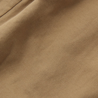 COTTON LINEN PLAIN WEAVE SKIRT