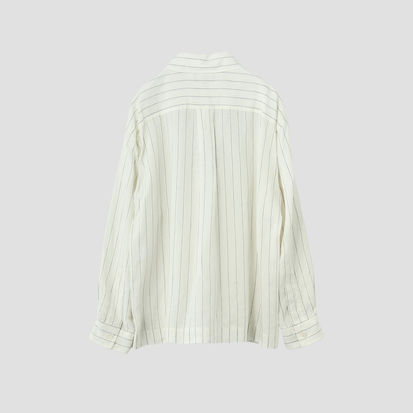 SPACED STRIPE LINEN SHIRT