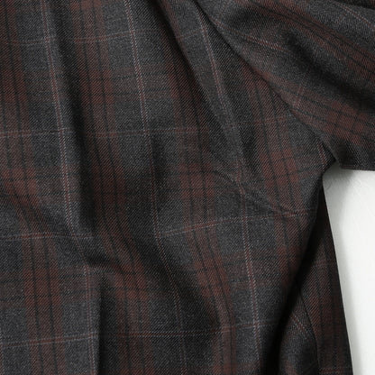PLAID WOOL TROUSERS