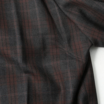 PLAID WOOL TROUSERS