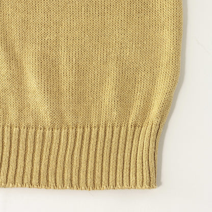 LINEN COTTON SILK SLIPOVER KNIT