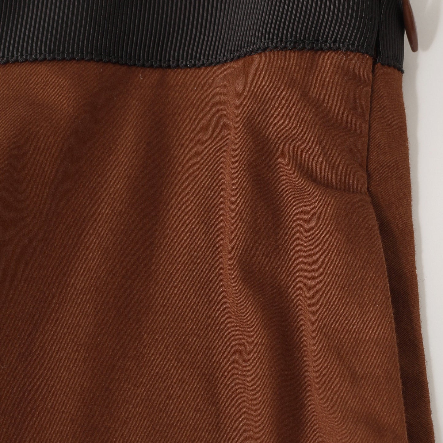 WASHED COTTON SATIN SKIRT