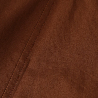 WASHED COTTON SATIN SKIRT