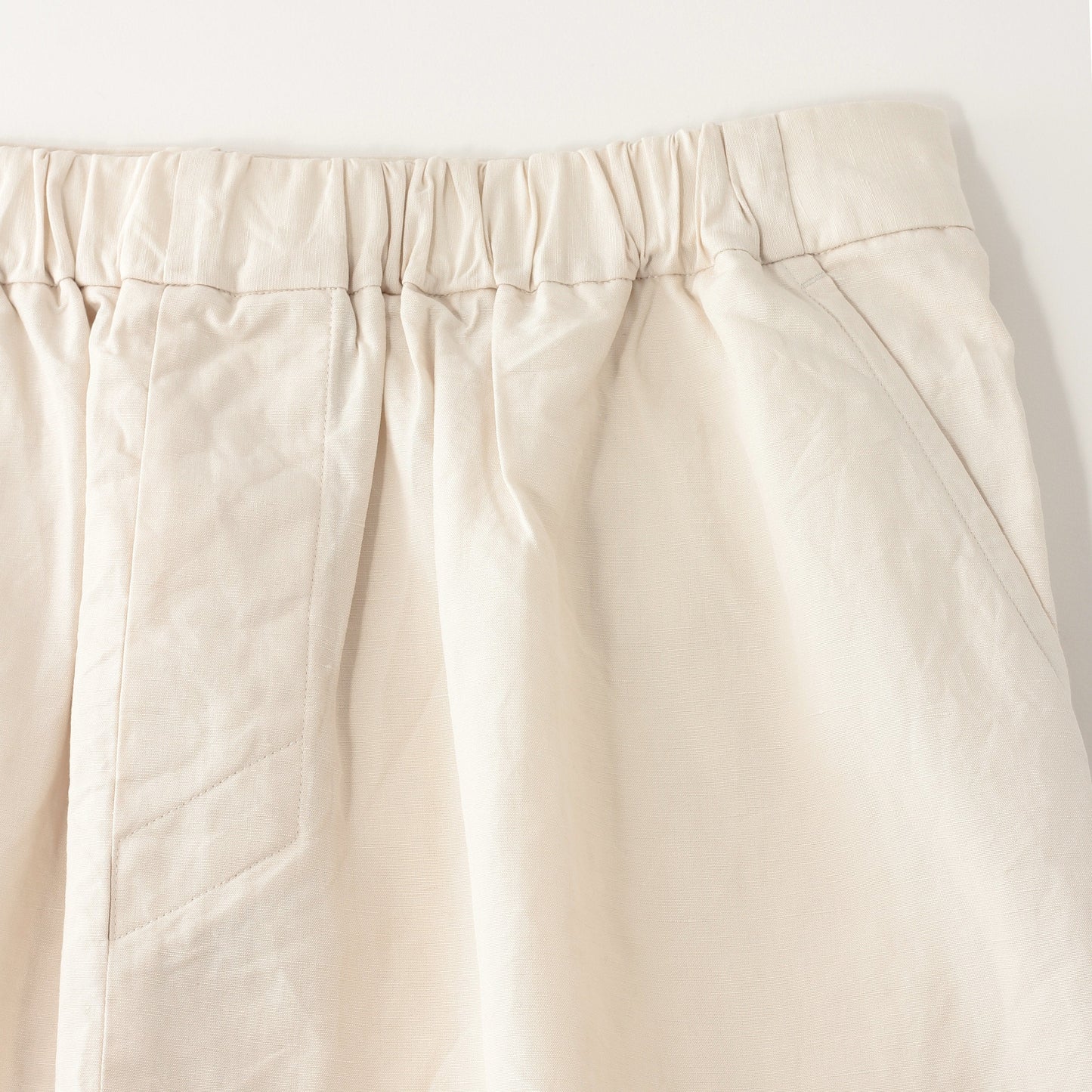 PLAIN WEAVE COTTON LINEN SKIRT