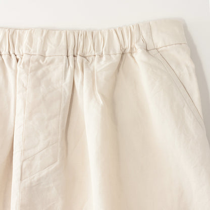 PLAIN WEAVE COTTON LINEN SKIRT