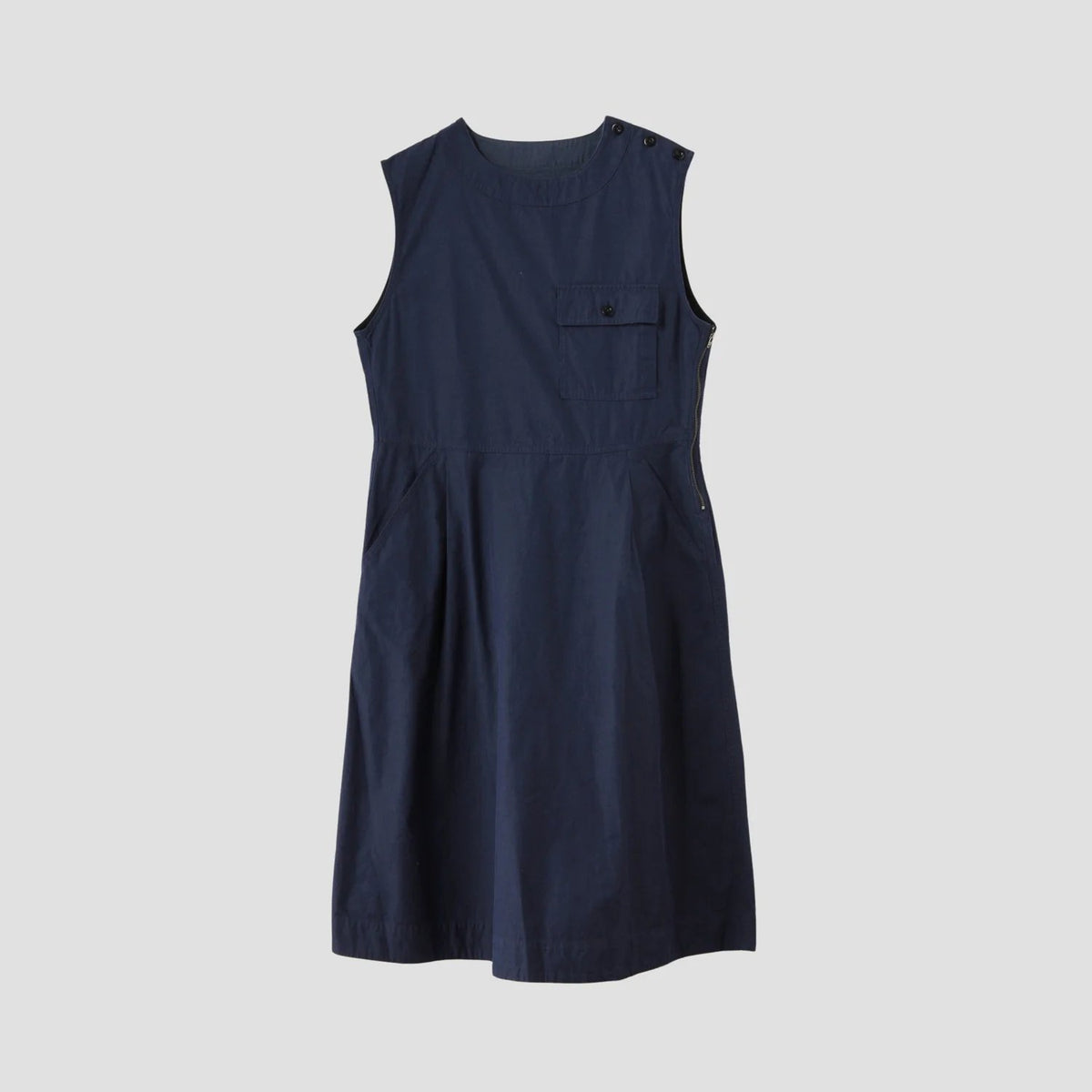 YARN DYED COTTON TWILL DRESS