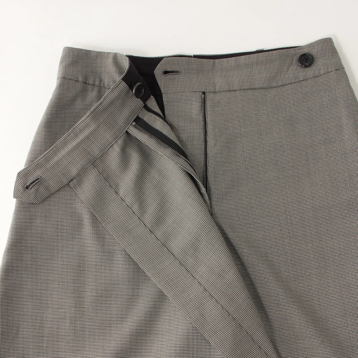 FINE WOOL POPLIN TROUSERS