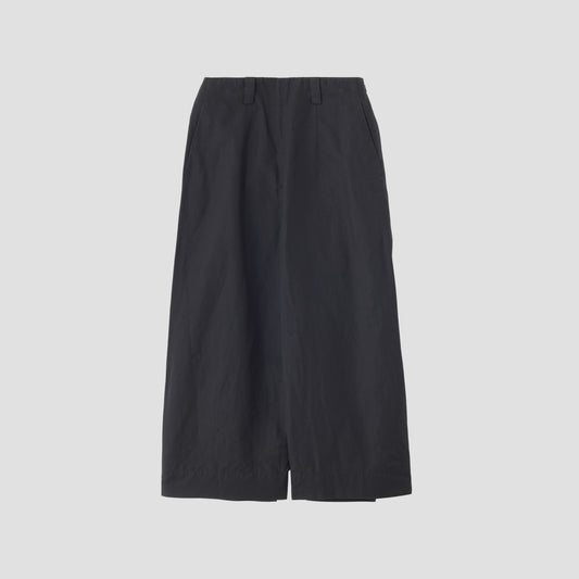 PLAIN WEAVE COTTON LINEN TROUSERS