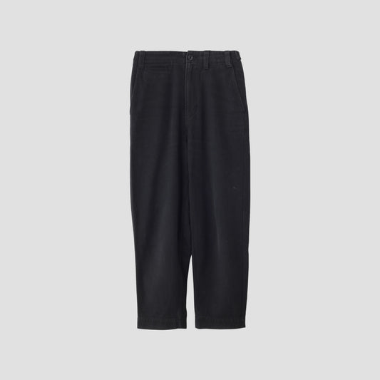 WORN LINEN COTTON DRILL TROUSERS