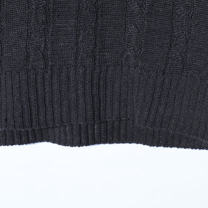 LINEN CABLE VEST KNIT